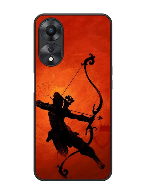 Illustration Lord Rama Glossy Metal Phone Cover for Oppo A58