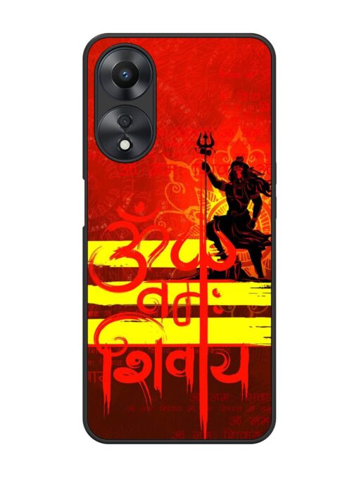 Illustration Lord Shiva Glossy Metal TPU Phone Cover for Oppo A58