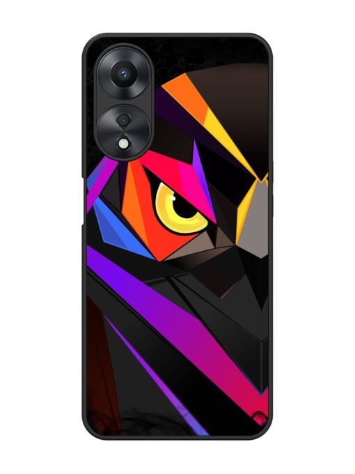 Wpap Owl Glossy Metal Phone Cover for Oppo A58 Zapvi