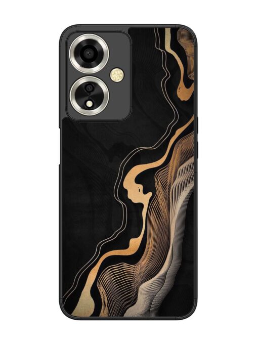 Abstract Art Glossy Metal TPU Phone Cover for Oppo A59 (5G) Zapvi