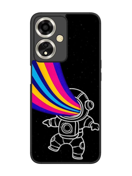 Astronaut Glossy Metal TPU Phone Cover for Oppo A59 (5G)