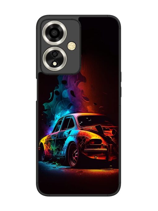 High Classic Car Art Glossy Metal Phone Cover for Oppo A59 (5G) Zapvi