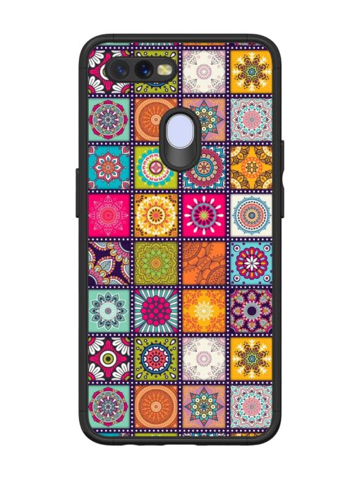 Seamless Pattern Vintage Glossy Metal Phone Cover for Oppo A5S Zapvi