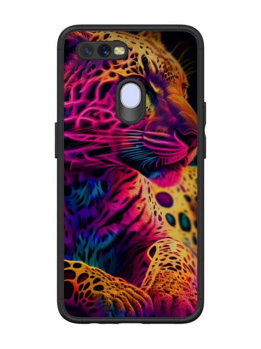 Leopard Art Glossy Metal Phone Cover for Oppo A5S Zapvi