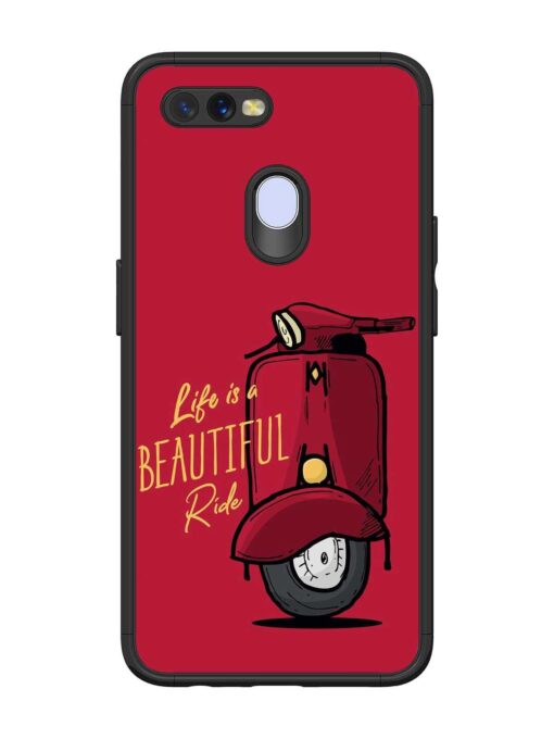 Life Is Beautiful Rides Glossy Metal Phone Cover for Oppo A7 Zapvi