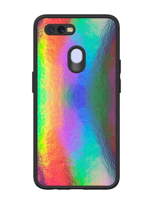 Colorful Holographic Background Glossy Metal TPU Phone Cover for Oppo A7 Zapvi