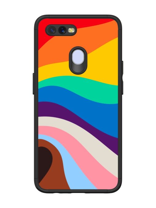 Minimal Pride Art Glossy Metal Phone Cover for Oppo A7 Zapvi