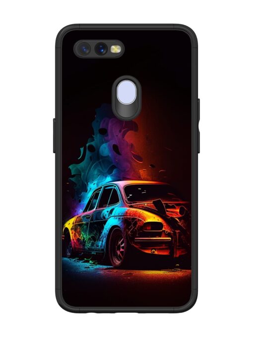 High Classic Car Art Glossy Metal Phone Cover for Oppo A7