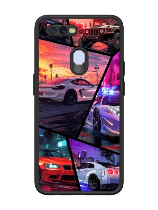 Ride In Pixels Glossy Metal Phone Cover for Oppo A7 Zapvi