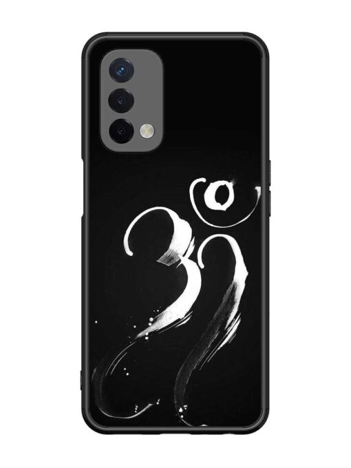 Om Logo Glossy Metal Phone Cover for Oppo A74 (5G) Zapvi