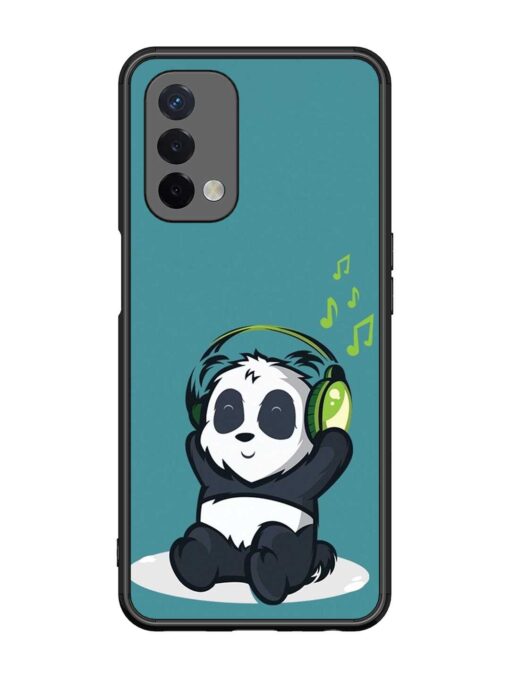 Music Panda Glossy Metal Phone Cover for Oppo A74 (5G)