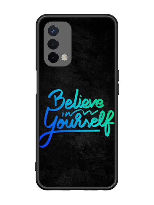 Believe In Yourself Glossy Metal Phone Cover for Oppo A74 (5G)