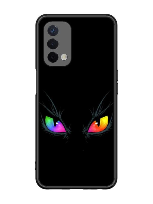 Cat Eyes Glossy Metal Phone Cover for Oppo A74 (5G) Zapvi