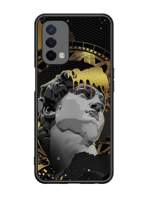 Roman Face Glossy Metal Phone Cover for Oppo A74 (5G)