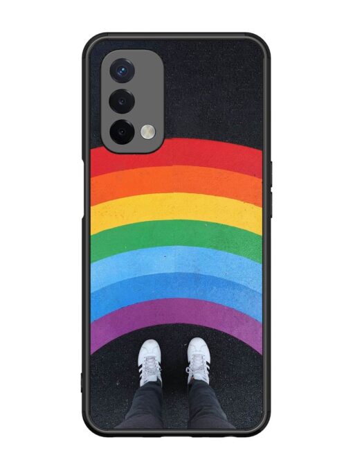 Legs Rainbow Glossy Metal TPU Phone Cover for Oppo A74 (5G)