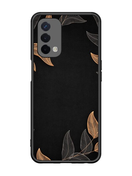 Foliage Art Glossy Metal Phone Cover for Oppo A74 (5G) Zapvi