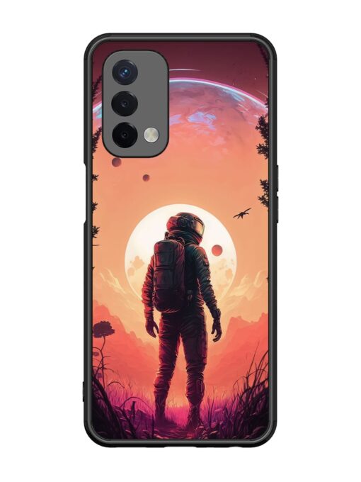 Red Sky At Morning Glossy Metal Phone Cover for Oppo A74 (5G) Zapvi