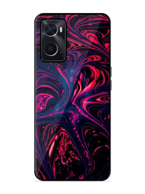 Abstract Background Glossy Metal Phone Cover for Oppo A76 Zapvi