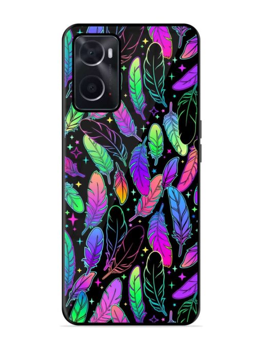 Bright Multi Colored Seamless Glossy Metal Phone Cover for Oppo A76 Zapvi