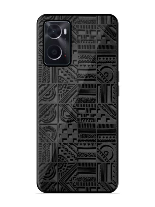 Seamless Pattern Glossy Metal Phone Cover for Oppo A76