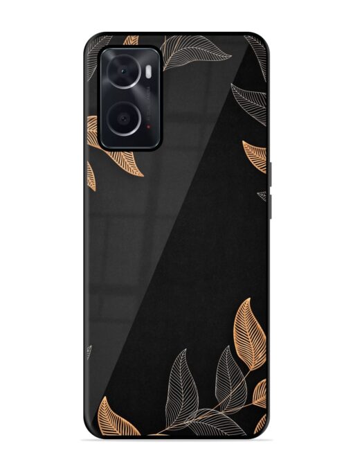 Foliage Art Glossy Metal Phone Cover for Oppo A76