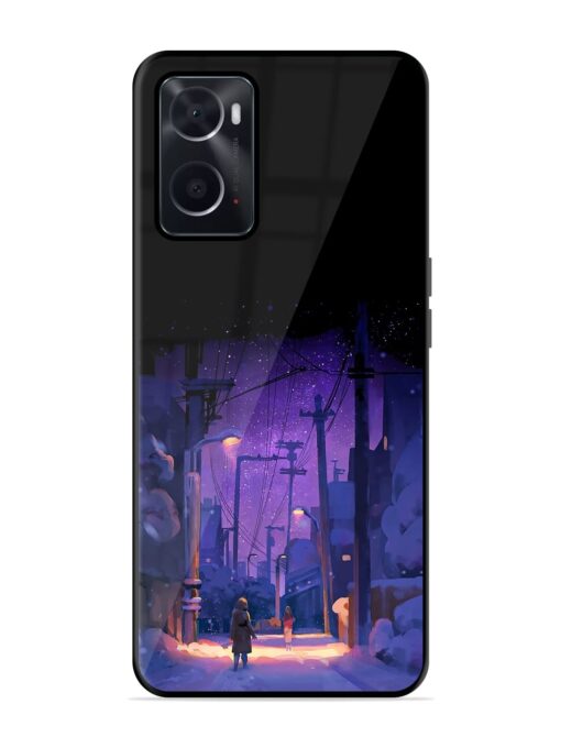 Winter Anime Art Glossy Metal Phone Cover for Oppo A76