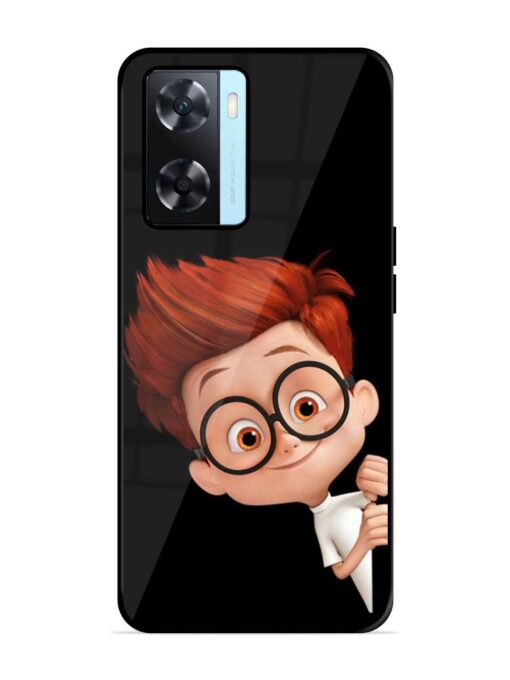 Smart Boy Cartoon Glossy Metal Phone Cover for Oppo A77 Zapvi