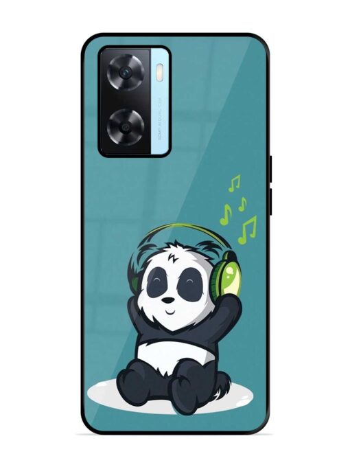 Music Panda Glossy Metal Phone Cover for Oppo A77 Zapvi