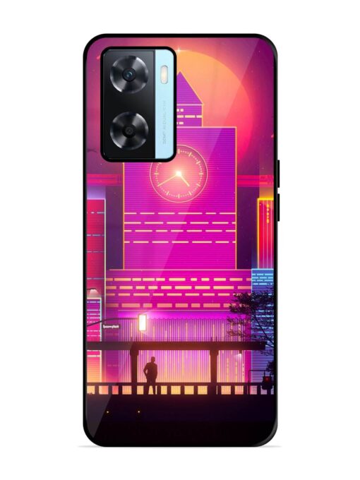 Clock Tower Glossy Metal TPU Phone Cover for Oppo A77 Zapvi