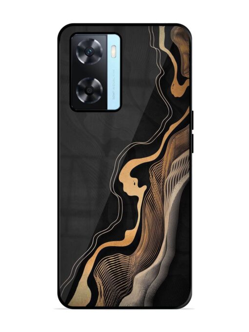 Abstract Art Glossy Metal TPU Phone Cover for Oppo A77 Zapvi