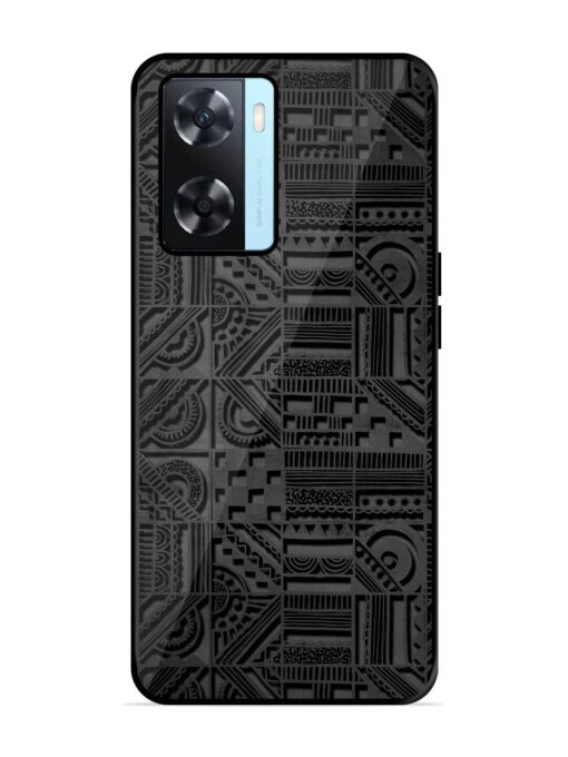 Seamless Pattern Glossy Metal Phone Cover for Oppo A77 Zapvi