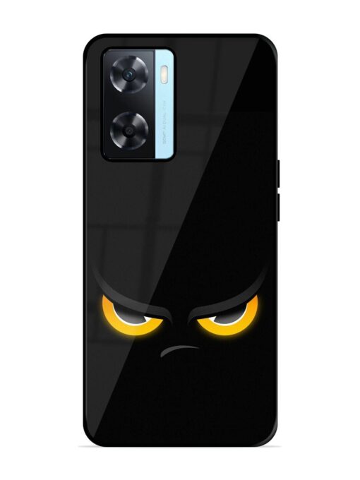 Scary Yellow Eye Glossy Metal TPU Phone Cover for Oppo A77