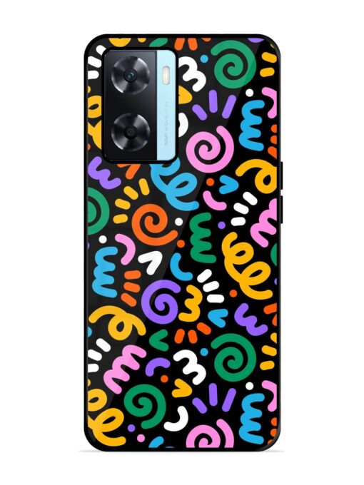 Colorful Seamless Vector Glossy Metal Phone Cover for Oppo A77 Zapvi