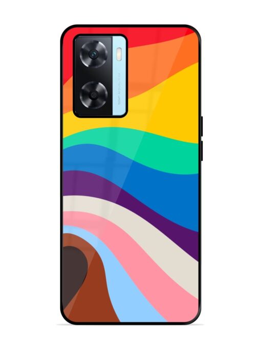 Minimal Pride Art Glossy Metal Phone Cover for Oppo A77