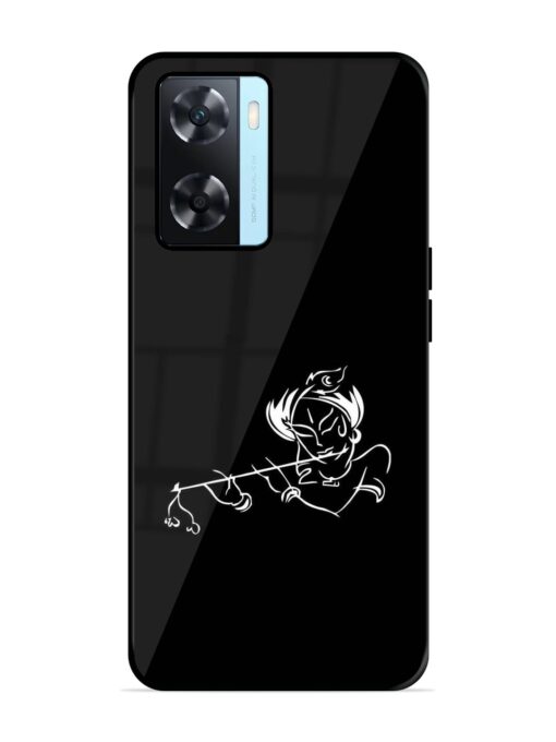 Krishna Flute Glossy Metal Phone Cover for Oppo A77