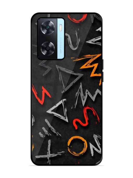 Grungy Graffiti Glossy Metal Phone Cover for Oppo A77 Zapvi