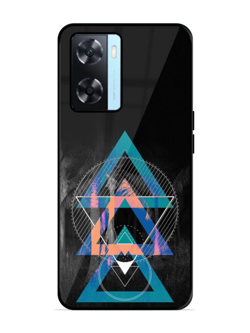 Indie Cross Glossy Metal Phone Cover for Oppo A77 Zapvi