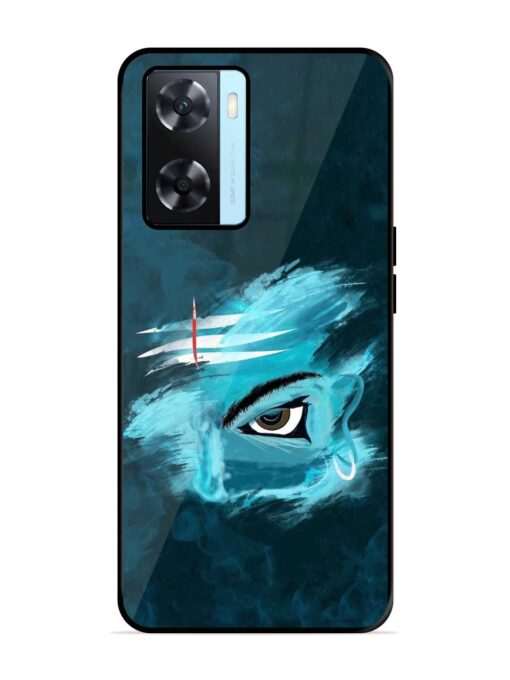 Lord Shiva Glossy Metal Phone Cover for Oppo A77S Zapvi