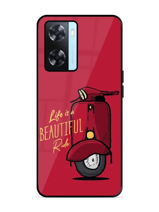 Life Is Beautiful Rides Glossy Metal Phone Cover for Oppo A77S Zapvi