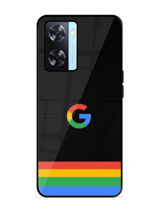 Google Logo Art Glossy Metal Phone Cover for Oppo A77S Zapvi