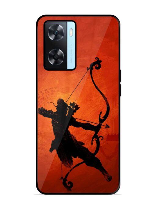 Illustration Lord Rama Glossy Metal Phone Cover for Oppo A77S Zapvi