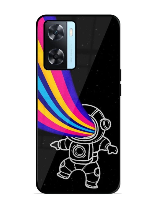 Astronaut Glossy Metal TPU Phone Cover for Oppo A77S Zapvi