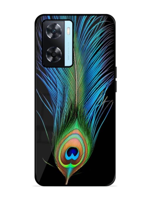 Peacock Feather Glossy Metal TPU Phone Cover for Oppo A77S Zapvi