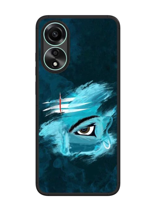 Lord Shiva Glossy Metal Phone Cover for Oppo A78 (4G) Zapvi