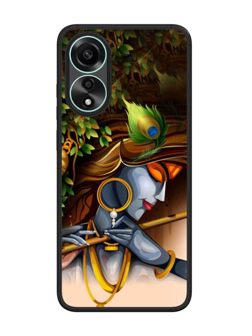 Krishna Glossy Metal Phone Cover for Oppo A78 (4G)