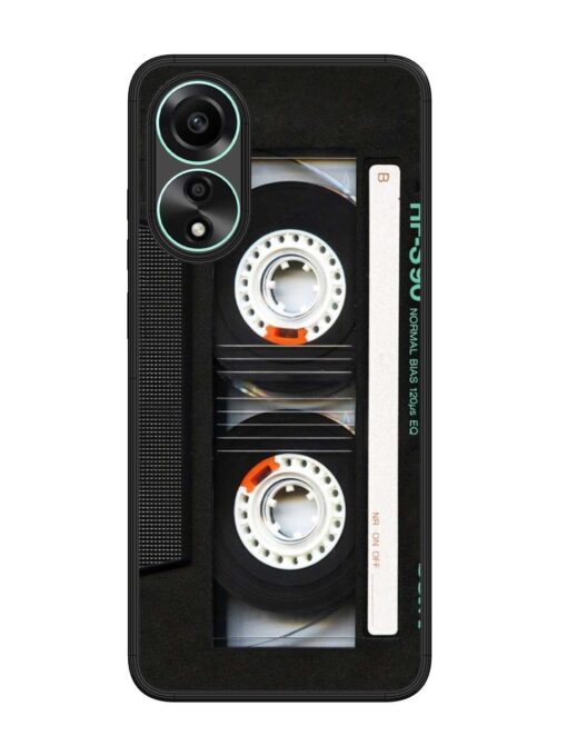 Sony Hf-S90 Cassette Glossy Metal Phone Cover for Oppo A78 (4G) Zapvi