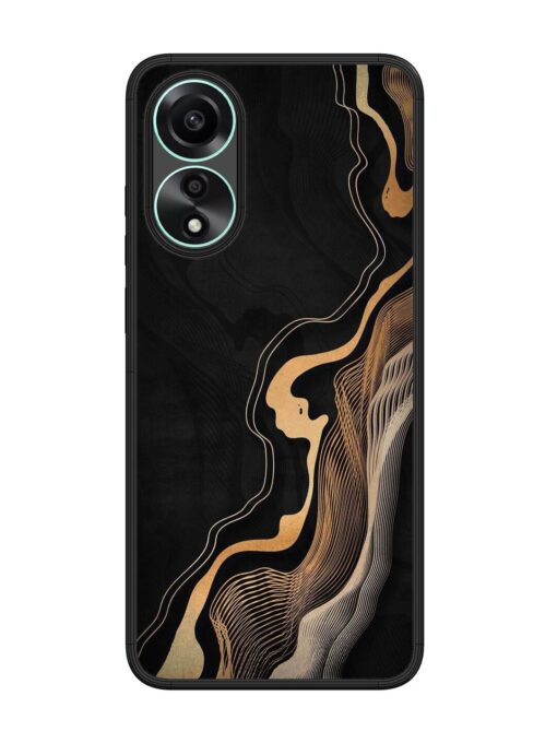 Abstract Art Glossy Metal TPU Phone Cover for Oppo A78 (4G) Zapvi