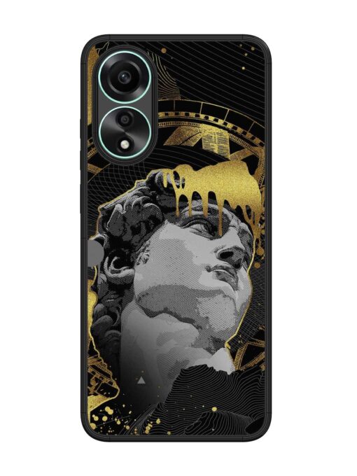 Roman Face Glossy Metal Phone Cover for Oppo A78 (4G) Zapvi