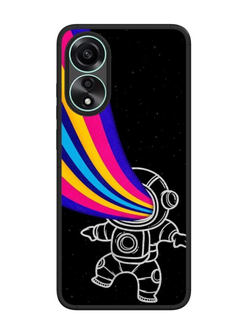 Astronaut Glossy Metal TPU Phone Cover for Oppo A78 (4G) Zapvi