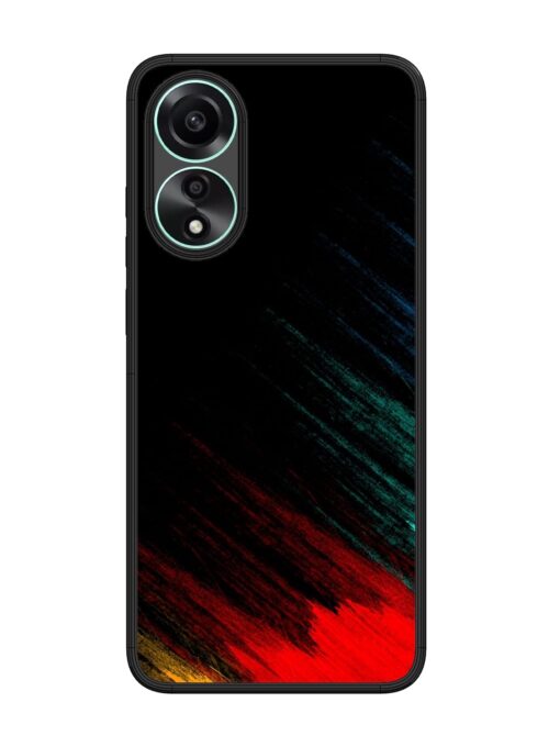 Color Pattern Glossy Metal Phone Cover for Oppo A78 (4G) Zapvi